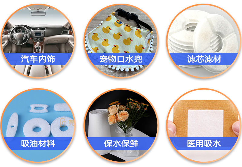 寵物口水兜吸水棉-應用領域