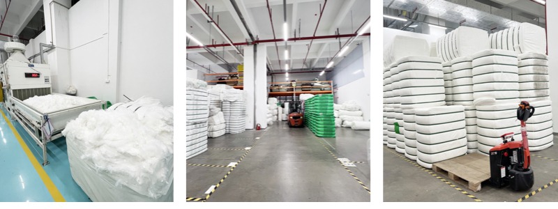 呼吸機過濾棉廠家-1000平方米大倉庫