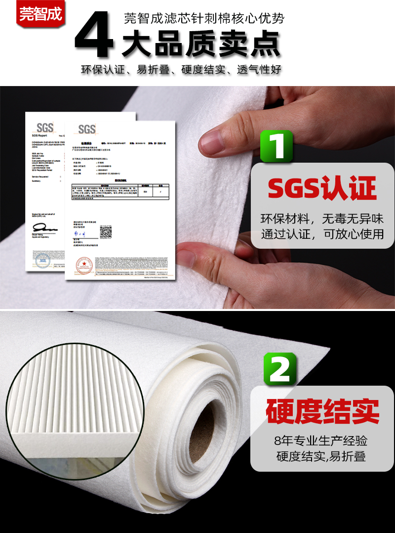 濾芯針刺棉4大品質賣點